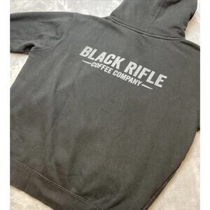 Black Rifle Coffee Company Hoodie Jacket Mens XL Black Fleece Full Zip BRCC